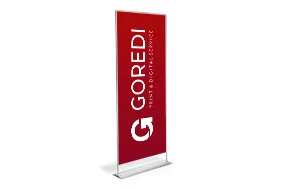 Standbanner magnetisch, System inkl. Druck